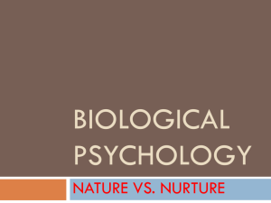 nature vs. nurture - Ridgeview High School