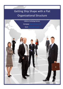 Getting Ship Shape with a Flat Organizational Structure