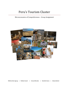 Peru's Tourism Cluster - Institute For Strategy And Competitiveness
