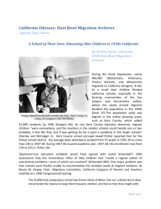 California Odyssey: Dust Bowl Migration Archives