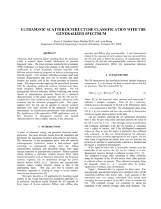 ultrasonic scatterer structure classification with the