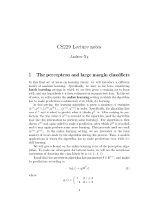 CS229 Lecture notes - CS 229: Machine Learning