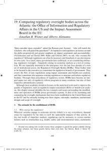 Comparing Regulatory Oversight Bodies Across the Atlantic