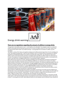 Energy drink warning