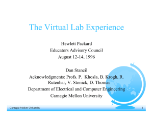 The Virtual Lab Experience - Remote Educational Antenna Lab