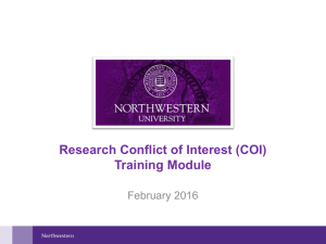 Conflict of Interest Training Module