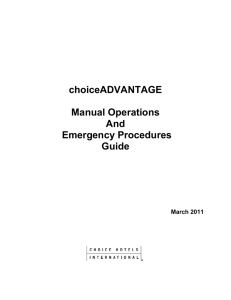 choiceADVANTAGE Manual Operations Guide