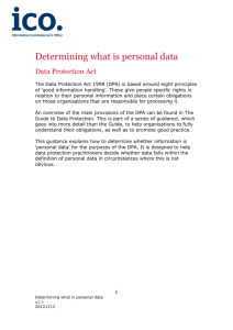 Determining what is personal data PDF