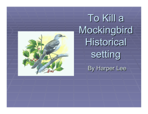 To Kill a Mockingbird - Paul Revere Middle School