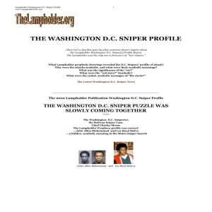 Lampholder Washington D.C. Sniper Profile