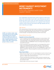 PNC: Money Market Investment Instruments