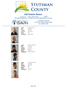 View Jail Inmate Roster