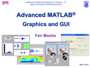 GUI with Matlab
