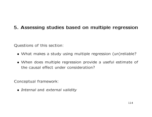 5. Assessing studies based on multiple regression