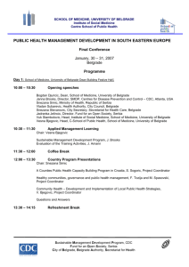 public health management development in south eastern europe
