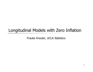 Longitudinal Models with Zero Inflation
