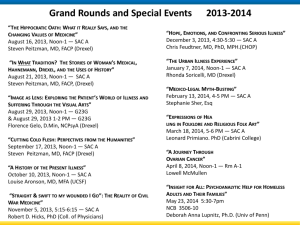 Grand Rounds and Special Events 2013-2014