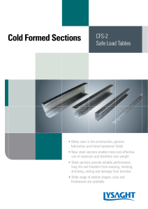 cold formed sections 061103