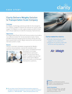 Clarity Delivers Weighty Solution to Transportation Scale Company