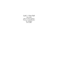 PDF Lab 2: Free Fall