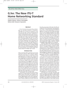 G.hn: The New ITU-T Home Networking Standard