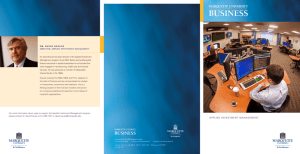 AIM brochure - College of Business Administration