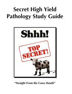 Secret High Yield Pathology Study Guide