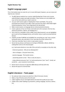 English Language paper English Literature – Texts paper