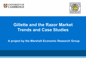 Gillette and the Razor Market Trends and Case Studies