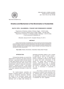 Kinetics and Mechanism of the Bromination of Acetanilide