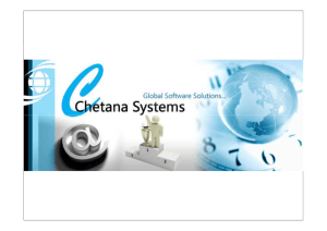 Chetana Systems Profile 2013