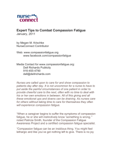 January 2011 Expert Tips to Combat Compassion Fatigue