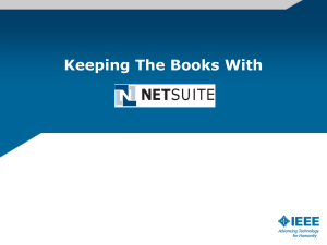 Keeping the Books with NetSuite
