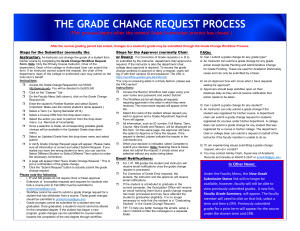 the grade change request process