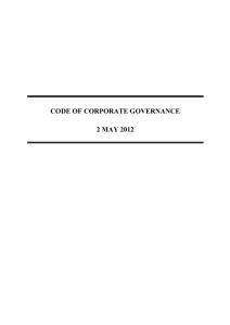 Code of Corporate Governance - Monetary Authority of Singapore