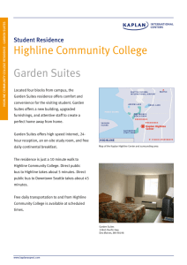 Highline Community College Garden Suites