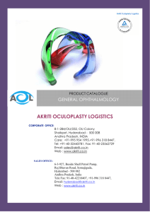 general ophthalmology - Akriti Oculoplasty Logistics