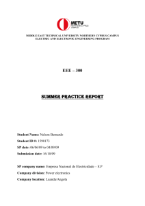 SuMMER PRACTICE REPORT - METU NCC