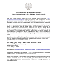 Two Postdoctoral Research Associates in theoretical particle