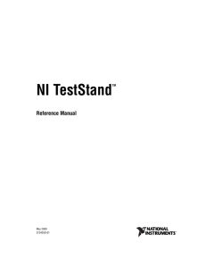 TestStand Reference Manual