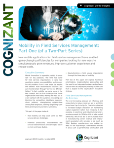 Mobility in Field Services Management: Part One