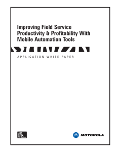 Improving Field Service Productivity & Profitability With Mobile