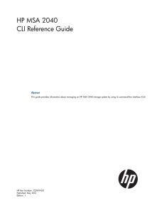 HP MSA 2040 CLI Reference Guide - Hewlett