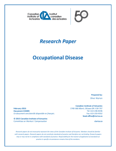 Research Paper: Occupational Disease
