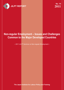 Non-regular Employment – Issues and Challenges Common to the