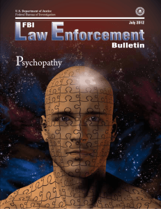 Psychopathy - FBI Law Enforcement Bulletin