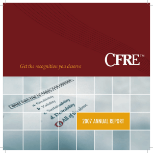 2007 Annual Report - CFRE International
