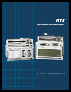 RTS Digital Matrix Intercom System