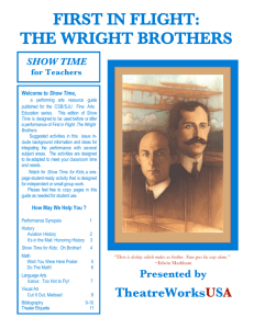 FIRST IN FLIGHT: THE WRIGHT BROTHERS