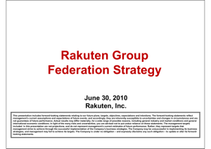 Rakuten Group Federation Strategy